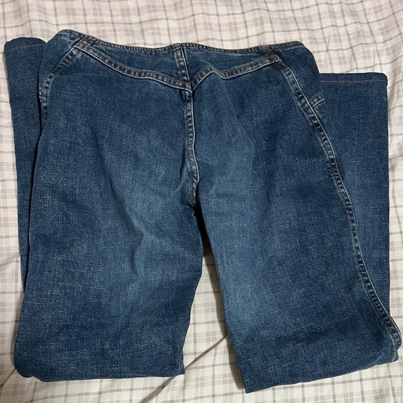 ROBERTO CAVALLI low rise flare jeans with snake hard wear and no pockets - Picture 2 of 8